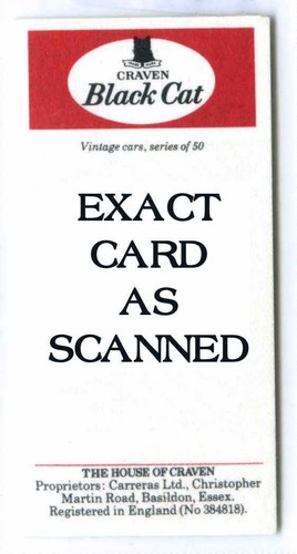 Vintage cars black - 1-50, cat