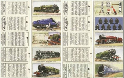 Railway cigarette cards - wd, &