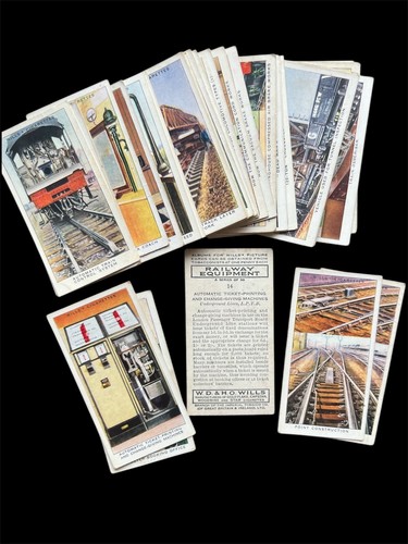 Wills cigarette cards railway - wills,